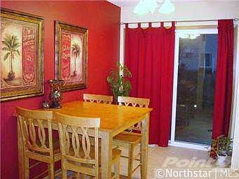 Dining Room with Patio Door to Outside