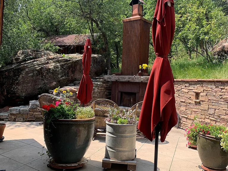 Patio in summer