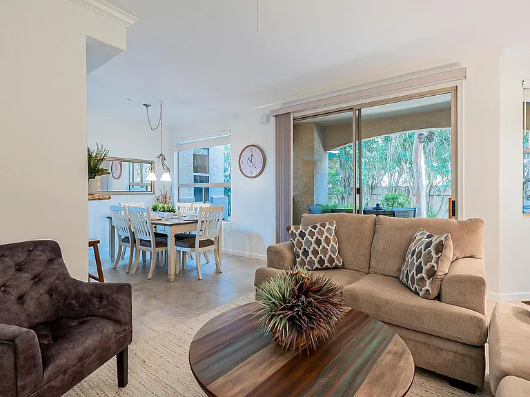 Great Room opens to Kitchen and covered back patio