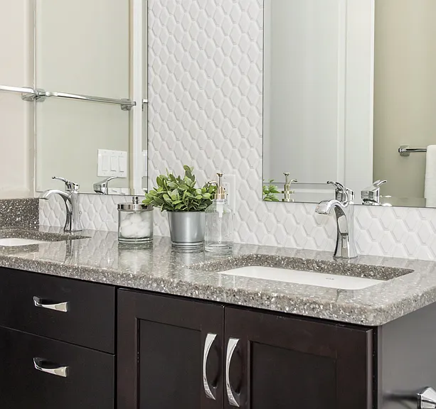 Bathroom interior example.