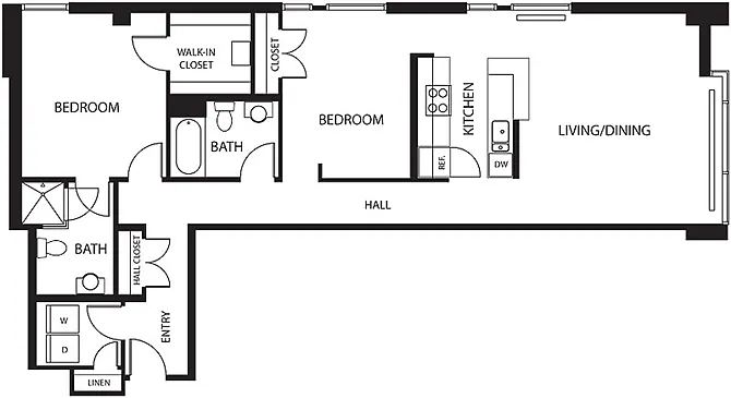 Floor plan 2B Renovation 2