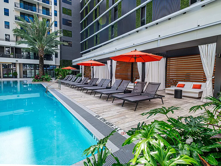 Poolside Cabanas and Seating