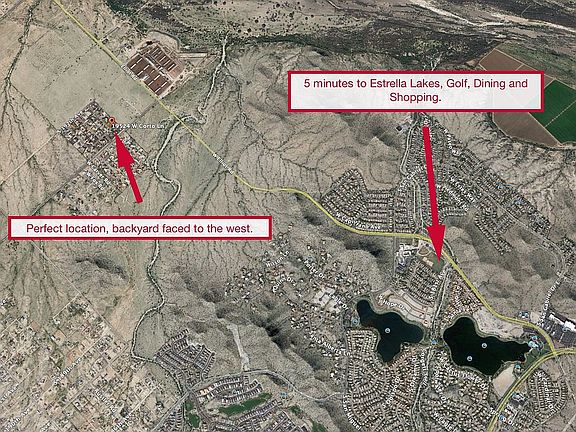 5 minutes to Estrella Lakes 