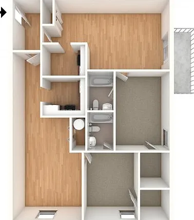 One bedroom Junior floor plans One bedroom Junior floor plans