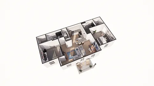 Floor plan 2x2 Balcony