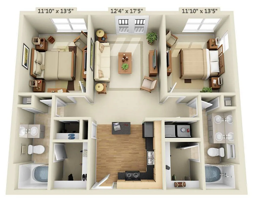 Floor plan Lakeside - Trapani