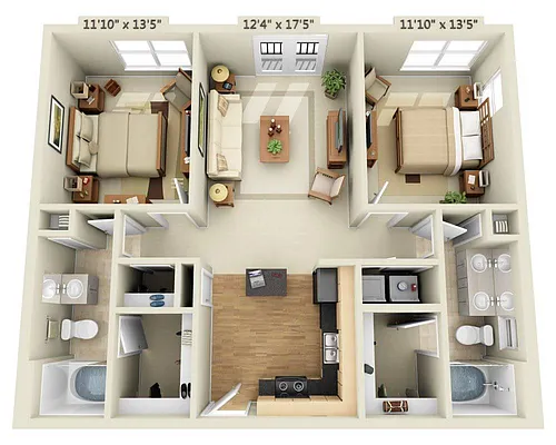 Floor plan Lakeside - Trapani