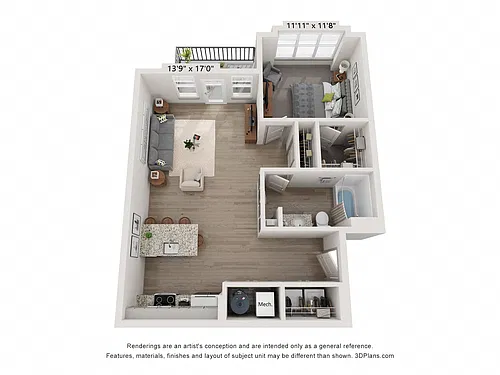 Floor plan Dorian (1.10 C)