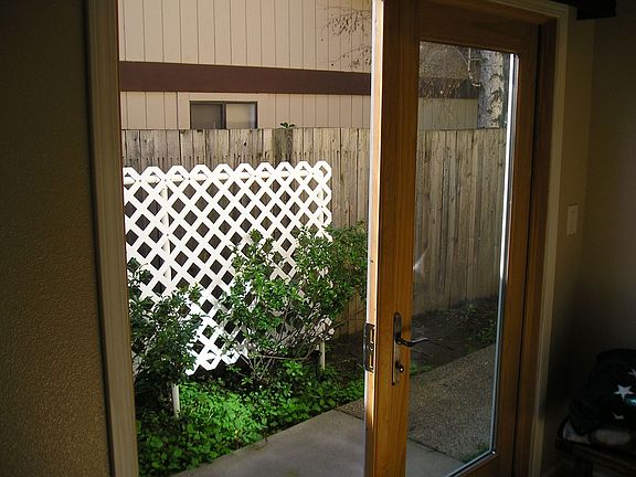 High end French door from Master bedroom