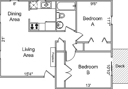 2 bed, 1.0 bath, 750 sqft, $1,395 — Photo 3