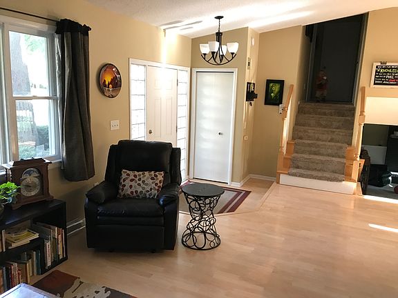 living room and foyer