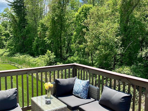 Roomy deck for 3 season relaxation