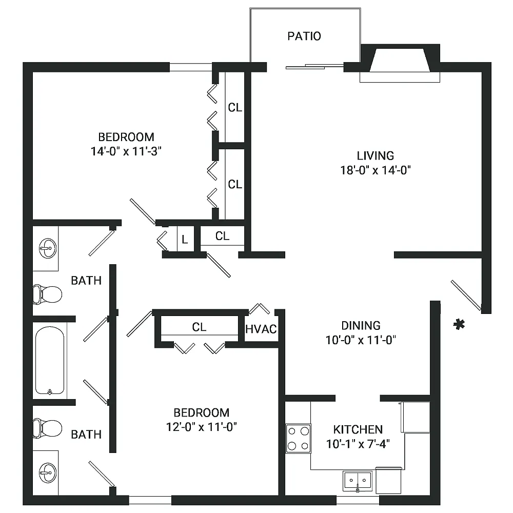 Floor plan B6- Income Restrictions Apply