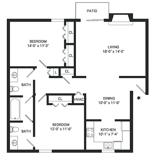 Floor plan B6- Income Restrictions Apply