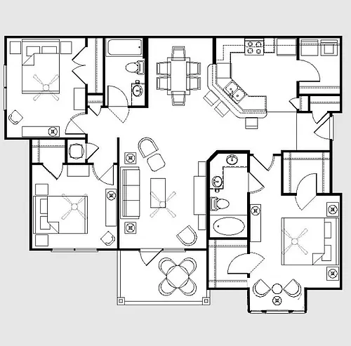 Floor plan 3 Bedroom
