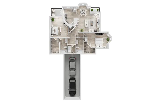 Floor plan B3 - Attached Garage