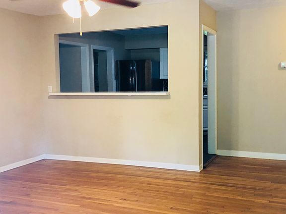 Living room looking into the kitchen area