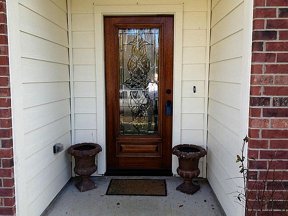 Beautiful door and your out of the rain.