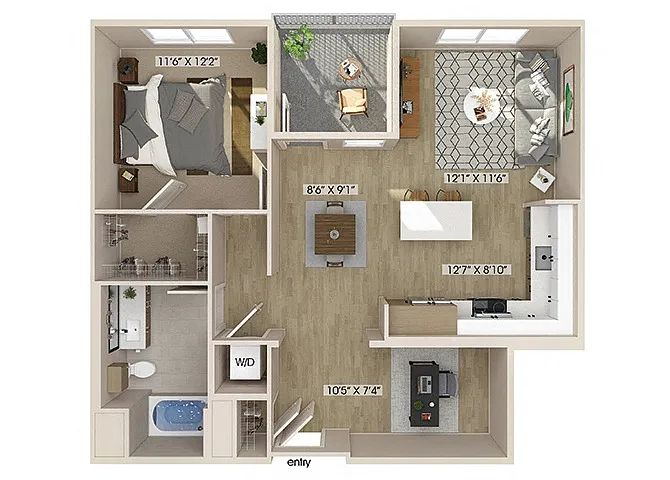 Floor plan A7D