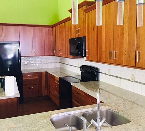 decorative lights over sinks
