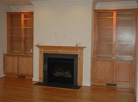 fireplace/built in cabinets