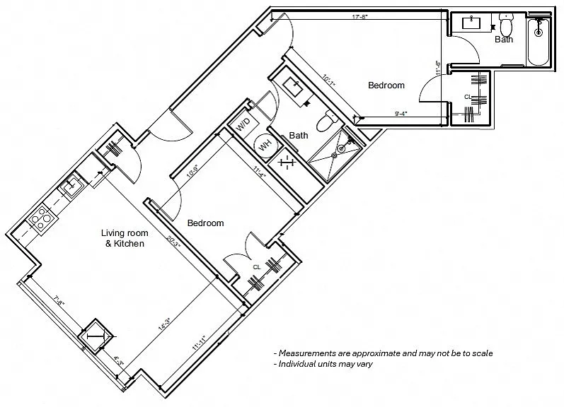Floor plan 2BR 2D