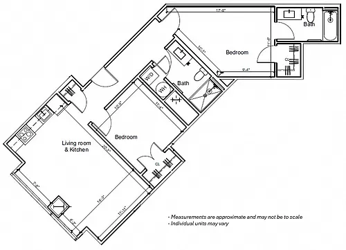 Floor plan 2BR 2D