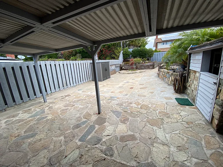 View of backyard from main entrance