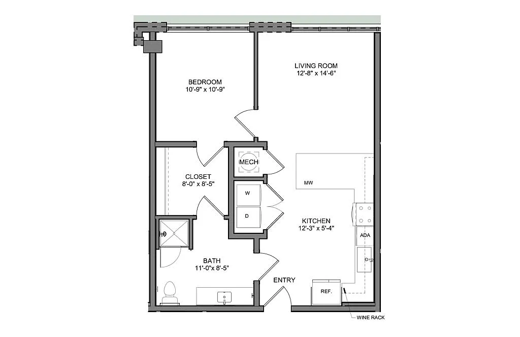 Floor plan A5 - ADA