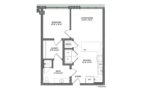 Floor plan A5 - ADA