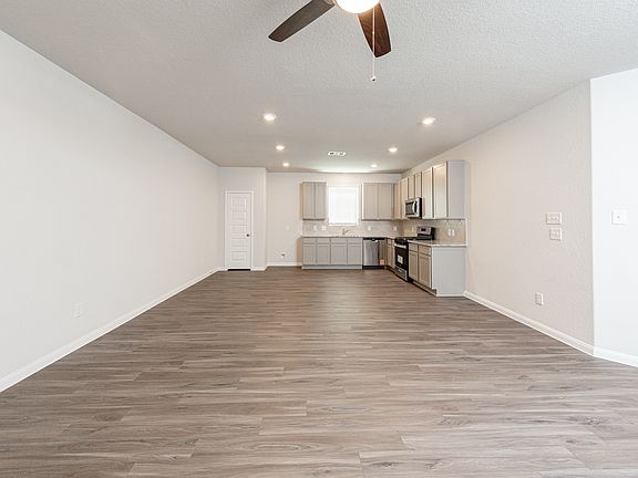 Family Room to Dining Area and Kitchen