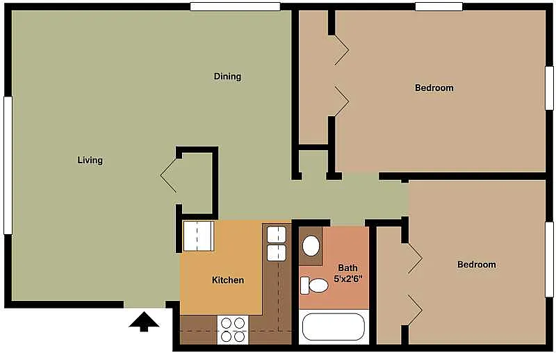 Floor plan West Fargo 4 Plex