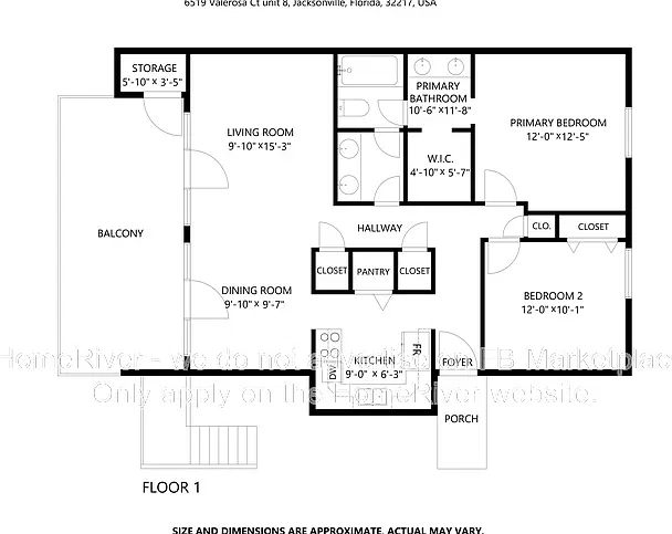 2 bed, 1.0 bath, 970 sqft, $995 — Photo 3