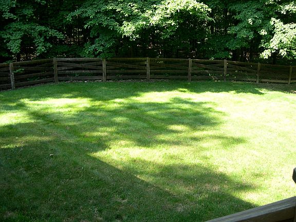 Beautiful fenced-in backyard
