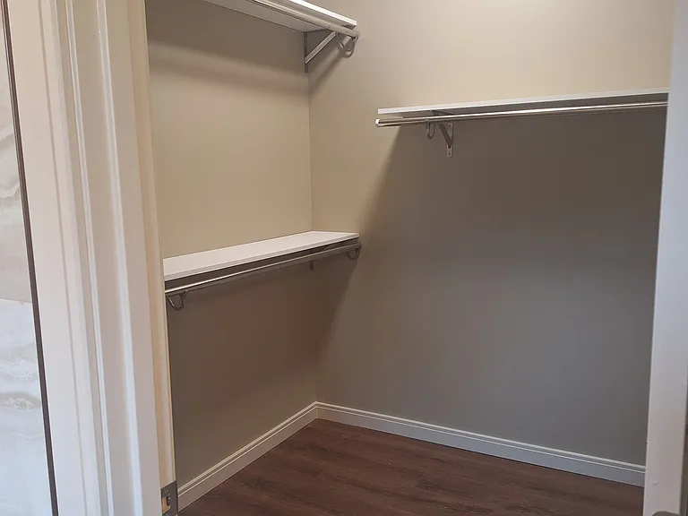 Walk-in closet.