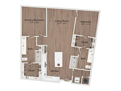 Floor plan 2C