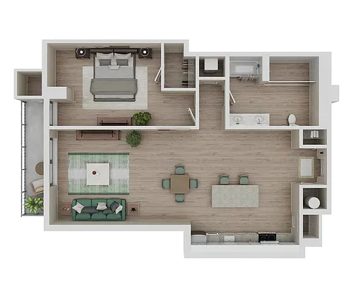 Floor plan A3 - Renovated