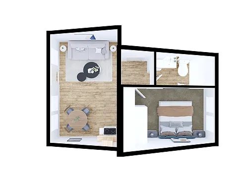 Floor plan 1 Bedroom