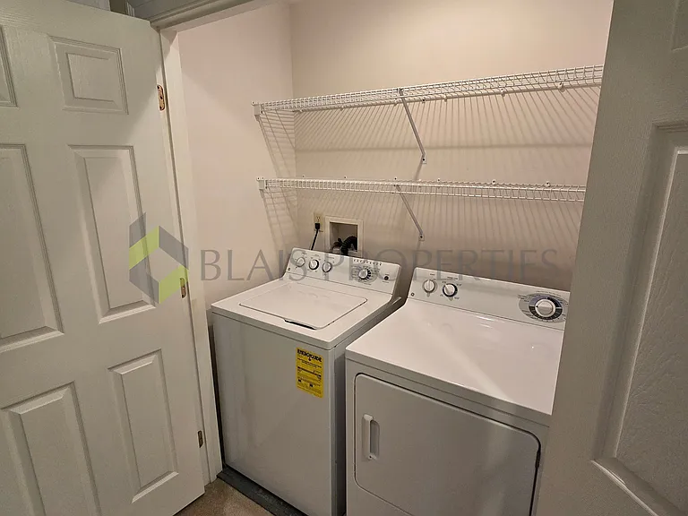 Washer, Dryer, Linen Closet
