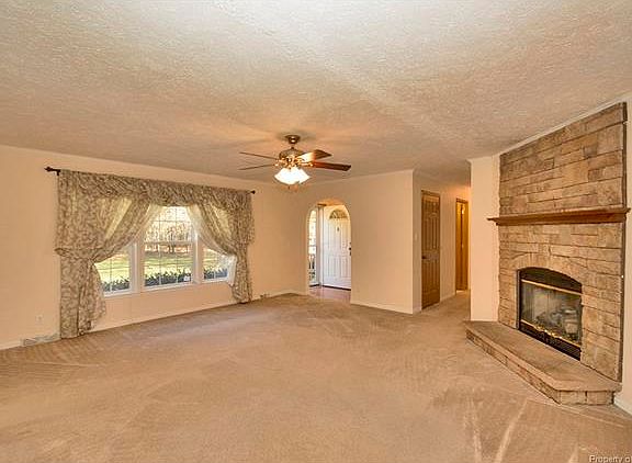 Living Room with Fireplace 