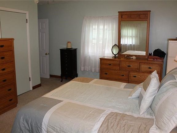 Master bedroom on main floor with two closets.