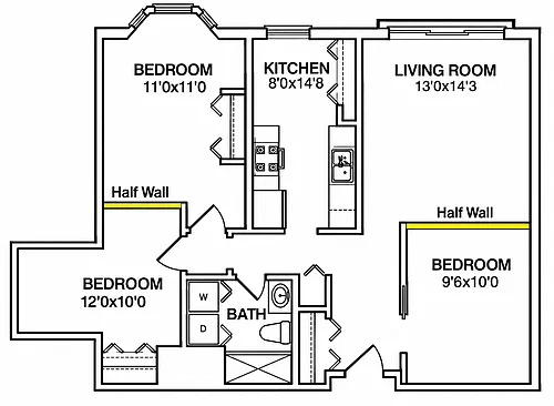 Floor plan 1740 2C