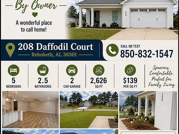 208 Daffodil Ct, Rehobeth, AL 36301