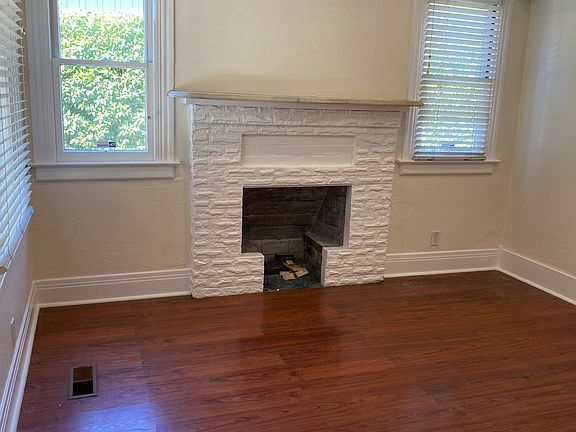 Living room with fireplace