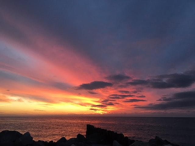 Beautiful sunsets are only a short walk away