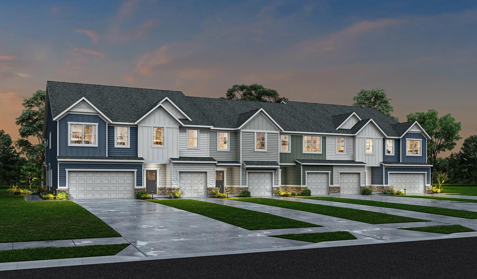 WILMINGTON Plan, Meadow at Jones Dairy Townhomes, Wake Forest, NC 27587