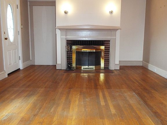 living room with fireplace