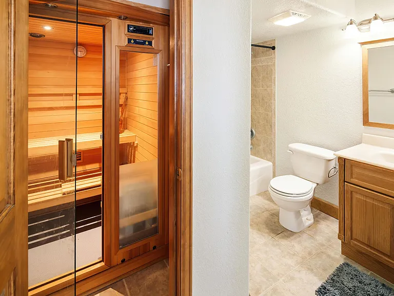 Full bath with 2 person Sauna