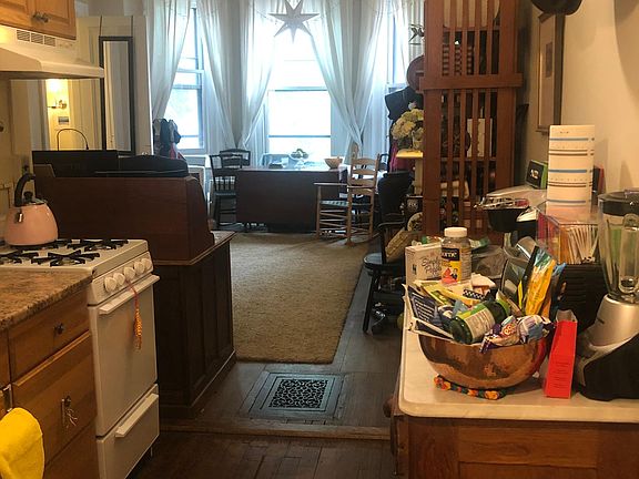 View from back of kitchen