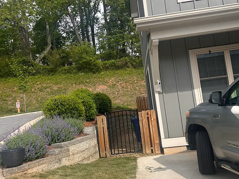 Side Gate to Private Fenced-in Backyard